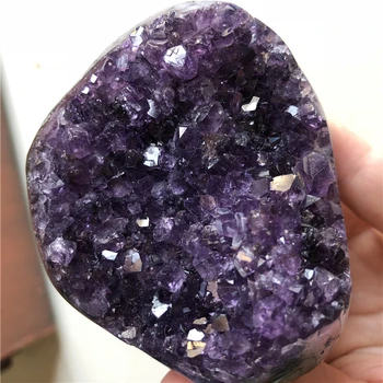 1 gabalas didelis dydis ametistas kristalų sankaupos ametistas geode iš uruguary pavyzdys ametistas geode širdies