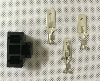 100VNT Automobilių HID Žibintų Lemputės Lizdas Male Jungtys H4 9003 HB2 Žibintai jungtis+pin nemokamas pristatymas