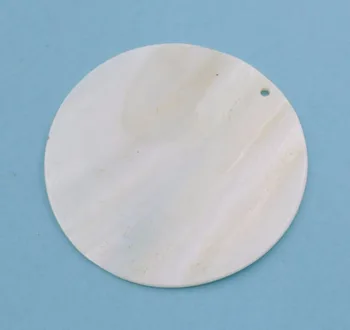 10vnt 60mm apvalios monetos shell natūralus baltas motina perlų papuošalai priėmimo