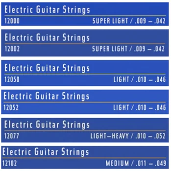 12 rinkiniai Nanoweb Akustinės gitaros stygos 11027 11002 11052 16002 16027 16052 elektrinės gitaros stygos 12052 12002 12077 už gitara