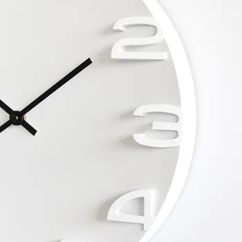 14 colių 3D Sieninis Laikrodis Paprastas, Modernus Dizainas, Šiaurės Trumpas Dideli Laikrodžiai Tyli Turas Kambarį Miegamojo Puošmena