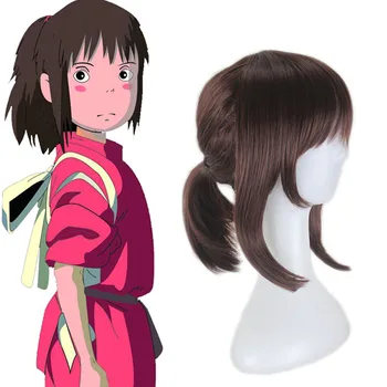 2020 5VNT Anime Atkakli Toli Sen į Chihiro no Kamikakushi Ogino Chihiro Cosplay Kostiumų nustatyti ir perukai moterims, Helovyno Cosplay