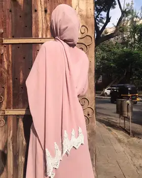 2020 Dizaino Burbulas Pearl Šifono Skara Hijab Moters Siuvinėtų Nėrinių Ponios Musulmonų Pledas Bandana Skara Mados Lankelis 175*75cm