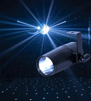 20pcs/daug LED Pinspot 3 Vatų lemputės jūsų Veidrodis Kamuoliukus su šiuo Didelės Galios Super Ryškus LED Pinspot DJ Diskoteka žiburiai