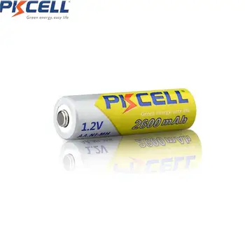 24Pcs/6cards PKCELL AA 1.2 V NIMH Baterijos 2600 Realias galimybes+1pcs Akumuliatoriaus Dėžės AA/AAA