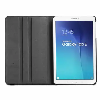 360 Laipsnių Besisukantis PU Odos Flip Cover Case for Samsung Galaxy Tab E 8.0 32GB SM-T377 T375 T378 8