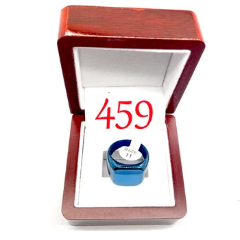 #459 mėlyna W žiedai vyrams