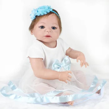 55 cm bebe mergina atgimsta Vertus implantuoti plaukų boneca lėlės reborn menina de silikono menina žaislai vaikams, kūdikiams gyvas mergina žaislai