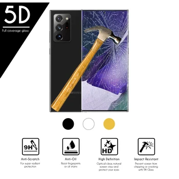 5D išmanusis telefonas visą grūdintas stiklas Protector for Samsung Galaxy Note 20 Ultra (5G) 6.9