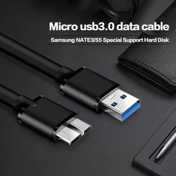 5Gbps Micro USB 3.0 Kabelis USB 3.0 Perdavimo Data Greito Įkrovimo Kabelį, skirtą Mobilųjį Telefoną 