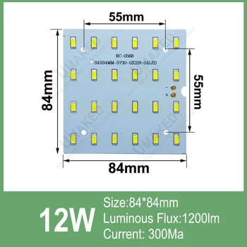 6W 12W 15W 18W led lubų šviesos, led pcb su 5730 dėl lemputės šviesos, aliuminio plokštės bazė su smd5730 lustas