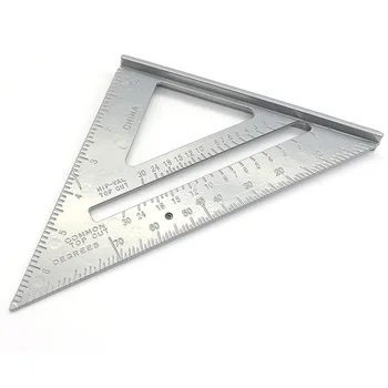 7Inch Aliuminio Lydinio stačiu Kampu Valdovas Goniometer Trikampio Matavimo Medienos apdirbimo Įrankis LB88