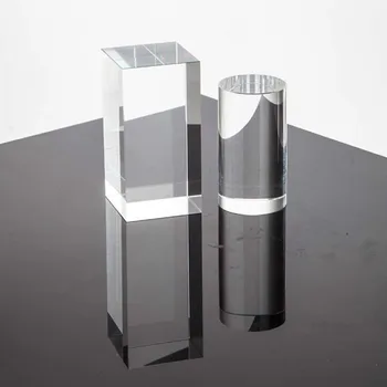 Akrilo skiltyje foto skaidrus, stačiakampio gretasienio & cilindro paramos rekvizitai, Kosmetikos Produktas fotografijos fone