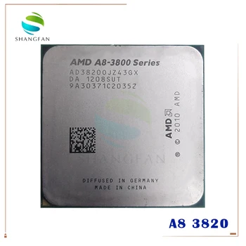 AMD A8 3800 A8 3820 A8-3820 2.5 GHz 65W 4M Quad-Core CPU Procesorius AD3820OJZ43GX A8 3820K Socket FM1/ 905pin