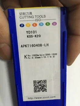 APKT160408-LH YD101 300PCS CNC pjovimo įrankis 10vnt/lot nemokamas pristatymas