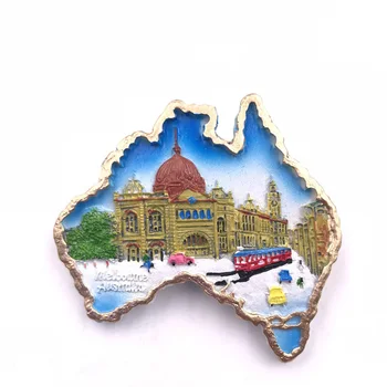 Australija, Sidnėjus, Melburnas šaldytuvas pasta dervos magnetinio kūrybinis turizmas, suvenyrai 3D šaldytuvas magnetai turizmo suvenyrų dovanos