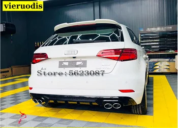 Automobilio Stilius ABS Plastiko Unpainted Spalvos Galinis Spoileris Kamieno Sparno Decortaion 1Pcs Audi A3 Hečbekas-2018 M. Aptakas