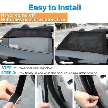 Automobilių užuolaidos skėtį nuo saulės pusėje Windows automobilių užuolaidos naudoti apsaugos nuo saulės šilumos izoliacija, vėdinimo ir mosquitoproof automobilio langą