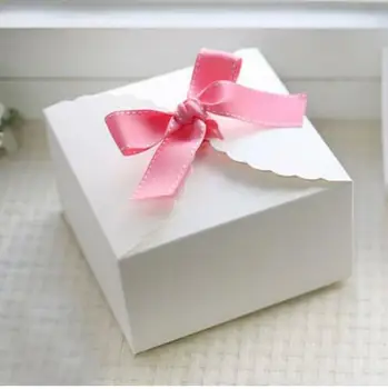 Baltos spalvos Nėrinių Modelio Kartoninę dėžę ,Dovanų Dėžutė,vestuvių saldainių dėžutė,Šalies tortas naudai langelį, 50pcs/daug