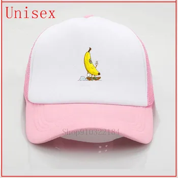 Bananų Čiuožėjas vaikų beisbolo kepuraitę bazės kamuolys bžūp moterų golfo skrybėlę fedora skrybėlę moterų užsakymą skrybėlę kibiro kepurę moterims