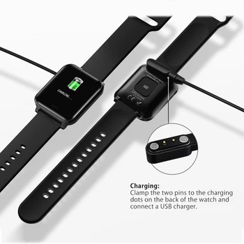 BlitzWolf Magnetinio Įkrovimas USB Žiūrėti Įkroviklio BW-HL1 Smart Watch Laikrodžiai Kabelis Apyrankės Apyrankė Aukštos Kokybės Pakaitinis