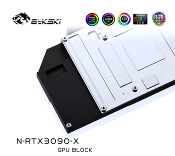 Bykski Vandens POM Blokuoti naudoti nVIDIA RTX3080 3090 Nuoroda Edition GPU Kortelės / Vario Bloko / Backplate
