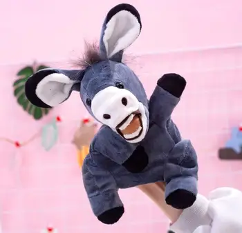 Candice guo pliušinis žaislas įdaryti lėlės animacinių filmų gyvūnų donkey mielas asilas vaikas vertus lėlių miegą draugas miega istoriją pristatyti 1pc