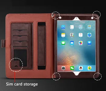 Case For iPad Pro 10.5 Prabangus Odinis Verslo Folio Stand Kišenėje Auto Wake 