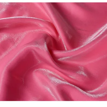 CF476 1m Permainingi Rožinė Tencel Medvilnės Audinio Importuotų Spalvos Glazūra Vasaros Plonas Šilko Satino Mados Moterų Suknelė/Sijonas 