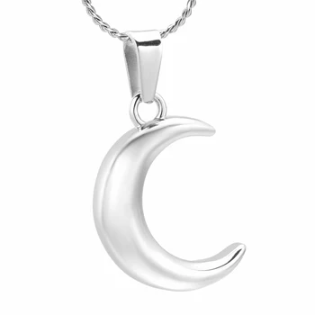 Crescent Moon Karoliai Atminimo Urnos dėl Pelenų Nerūdijančio Plieno Infinity Kremavimo Atmintį Papuošalai Pakabukas Moterų/Vaikų/Mergaičių