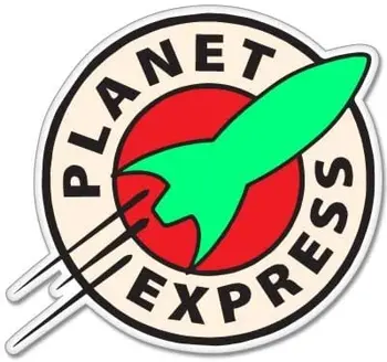 Dawasaru Planet Express Spalvinga Automobilių Lipdukas Asmeninį Decal Nešiojamas Motociklo Auto Aksesuarai, Apdailos PVC,12cm*12cm
