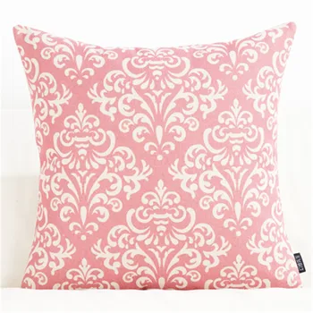 Dekoratyvinis mesti pagalvę rausvos spalvos, modelio geometrinis pagalvėlė padengti juosmens pagalvėlė pagalvėlė padengti biuro kėdė, sofa mergaičių miegamasis