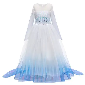 Disney Aisha Princesė suknelė nauja vaikų drabužių Sušaldyti 2 Aisha Princesė suknelė, kostiumas mergaičių tinklinio suknelė