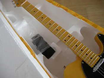 Gamyklos užsakymą Naujų tl geltona 56 klevas fretboard 6 styginiai elektrinė gitara Nemokamas pristatymas 8yue3