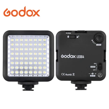 Godox LED64 64 LED Vaizdo Šviesos DSLR kamera Kamera mini DVR, kaip Užpildyti Šviesos Vestuvių Naujienos, Interviu, Macrophotography
