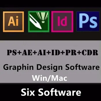 Grafinio dizaino komplektas programinė įranga 6 programinės įrangos 2020 versija meno remonto brėžinys - Win/Mac