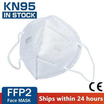 Greitas Pristatymas KN95 Daugkartinio naudojimo Veido Kaukė su filtru 5 Sluoksnių Respiratorius FFP2 Apsauginės Veido Kaukės, Apsaugos nuo Virusų nagų dangteliais