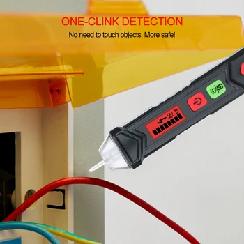 GVDA Skaitmeninės Ne-susisiekite su AC Įtampos Detektorius matuoklį Smart Įtampos Testeris Pen 12-1000V Elektros Bandymo Pieštuku Garso LED šviesos Signalizacijos