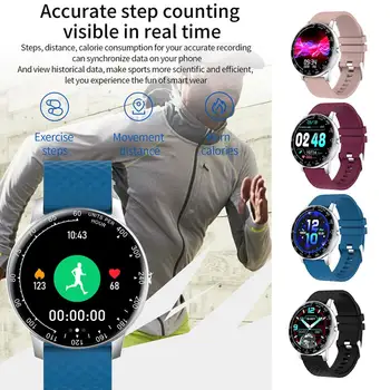 H30 Smart Watch Vyrai Moterys 1.3 nch jutiklinių Fitness Tracker Širdies ritmas, Kraujo Spaudimas Smart Laikrodis IP68 Vandeniui Žiūrėti