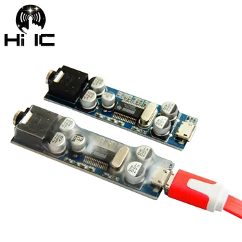 HIFI Garso PCM2704 MINI DAC Dekoderis, USB Išorinius Kortelių MICRO USB Mobilaus Telefono/VNT