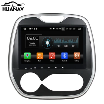 HUANVA Android 8.0 32G Automobilinis CD DVD Grotuvas GPS navigacija Renault Užfiksuoti 2016+ multimedia grotuvas diktofono 8-Core Garso