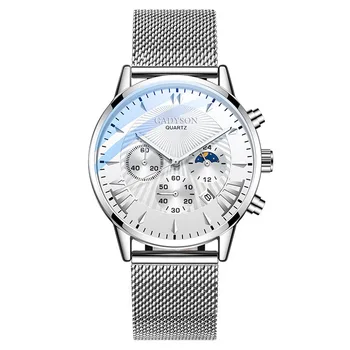 Itin Plonas, Minimalistinis Blue Dial Watch Vyrų Plieno Tinklelio, Laikrodžiai Žmogus, Verslo Atsitiktinis Šviesos Kvarco Riešo Žiūrėti Reloj Mujer 2020 M.