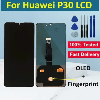 Išbandyta, OLED LCD Huawei 30 LCD Ekranas Jutiklinis Ekranas skaitmeninis keitiklis Asamblėjos Huawei 30 Ekrano Pakeitimas ELE-29 ELE-L09