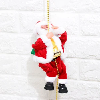 Kalėdų Elektros Muzikinis Žaislas Santa Claus Laipiojimo Lyno Kalėdų Medžio Šalis, Kabantys Papuošalai Namų Dekoro