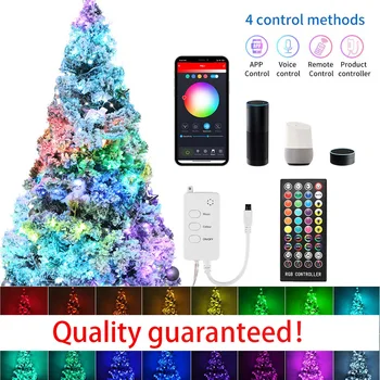 Kalėdų LED Styginių Šviesos RGB Fairy Light USB WIFI Bluetooth Nuotolinio Valdymo Alexa / 