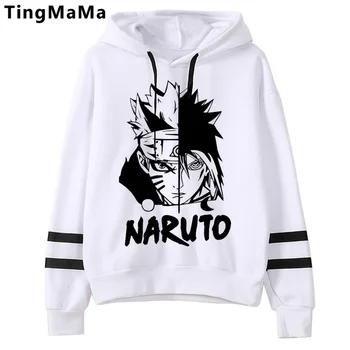 Karšto Japonų Anime Naruto Akatsuki Hoodies Vyrų Kawaii Animacinių Filmų Streetwear Hip-Hop Harajuku Grafinis Viršūnes Palaidinės Unisex Vyras