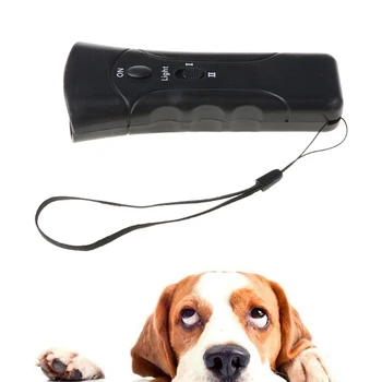 LED Ultragarsinį Šunų Mokymo Repeller Trimitas Kamščiu Kontrolės Prietaiso Šuo Anti-loti Sustabdyti Žievės Atgrasymo Pet Įrankis