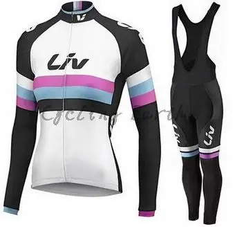 LIV 2016 m. moterų Žiemą šilumos vilnos drabužius dviračių džersis kelnės, kombinezonai su antkrūtiniais Marškinėliai dviračių ropa maillot ciclismo