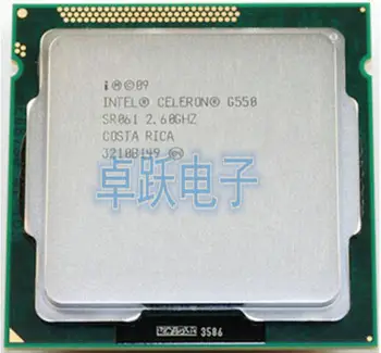 Lntel G550 Desktop CPU 2.6 GHz, 2MB L3/5.0 GT/s procesorių LGA 1155 1155pin procesorius (darbo Nemokamas Pristatymas)