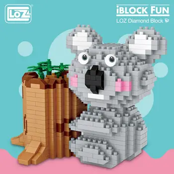 LOZ Deimantų Blokai Koala Rašiklio Laikiklis Mielas Gyvūnų Micro Statybos Mūriniai Blokai Kūrybos Išskleidimo Žaislas Vaikams, tai Dovana 